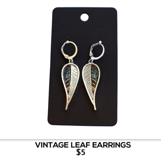 VINTAGE LEAF EARRINGS