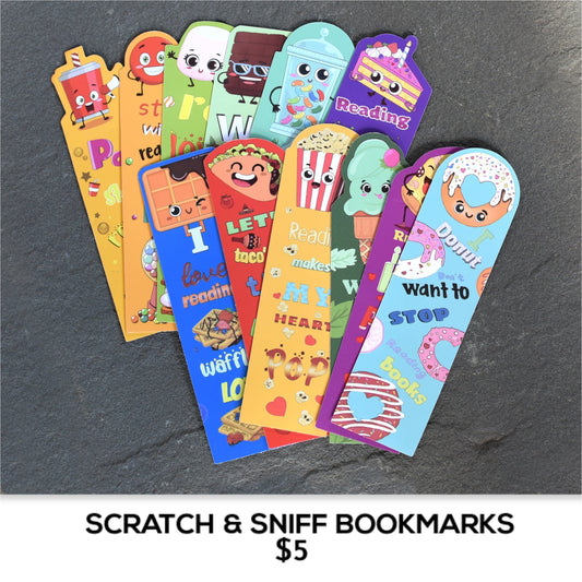 SCRATCH AND SNIFF BOOKMARKS