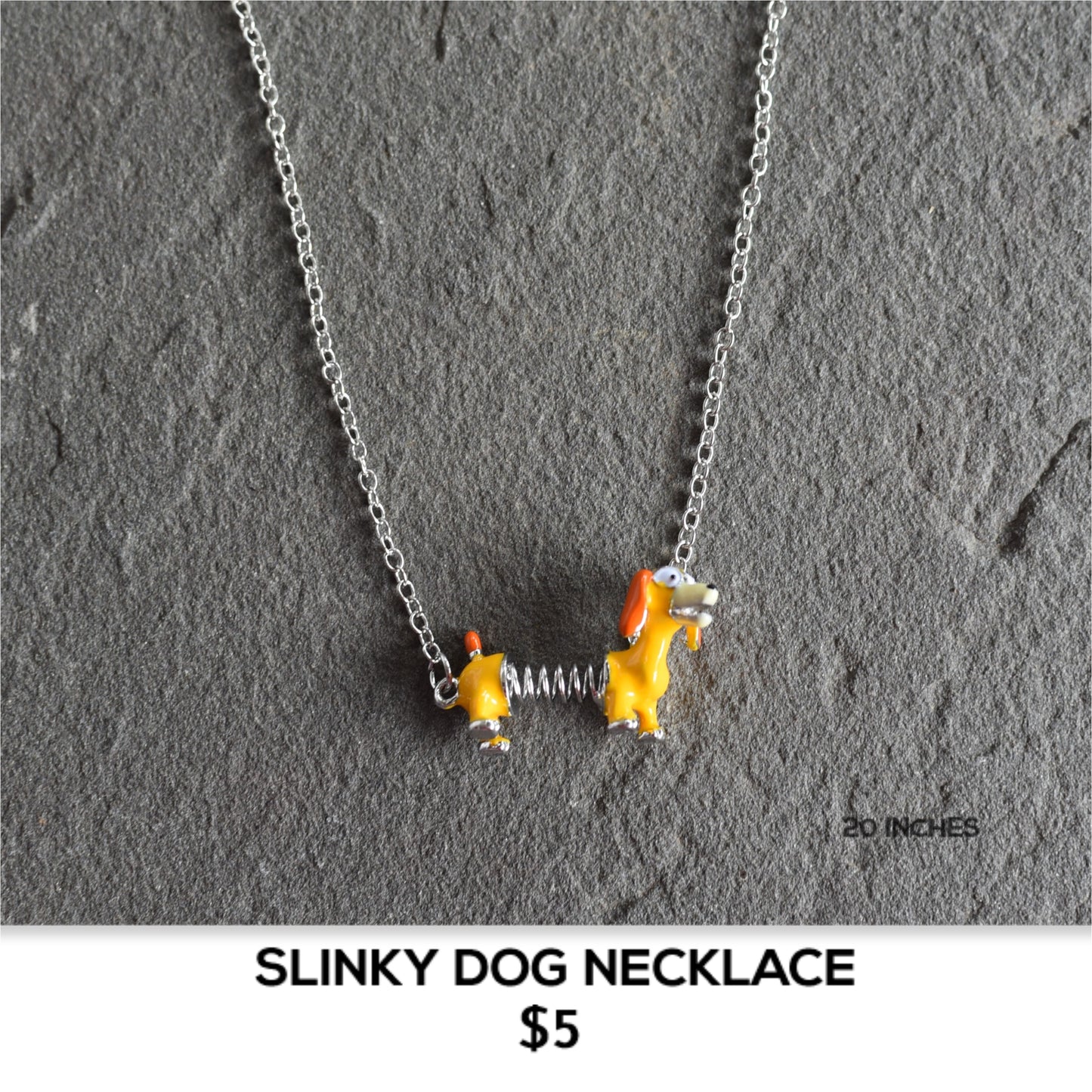 SLINKY DOG NECKLACE