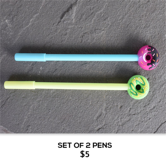 SET OF 2 DONUT PENS