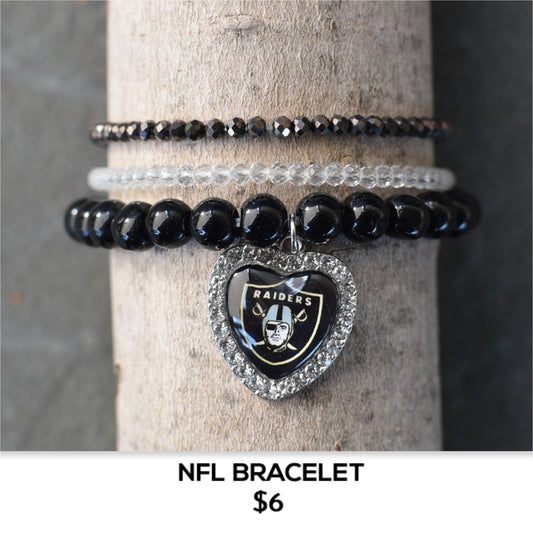 RAIDERS NFL BRACELET