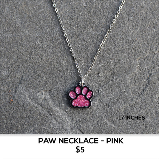 PINK PAW NECKLACE