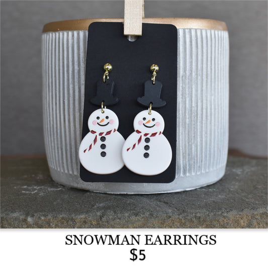 SNOWMAN EARRINGS