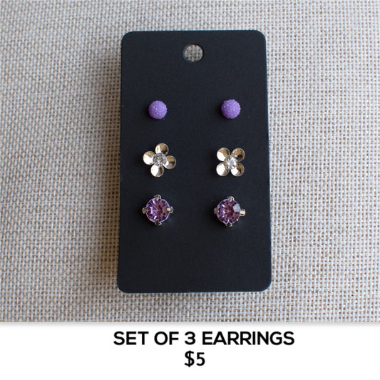 SET OF 3 EARRINGS