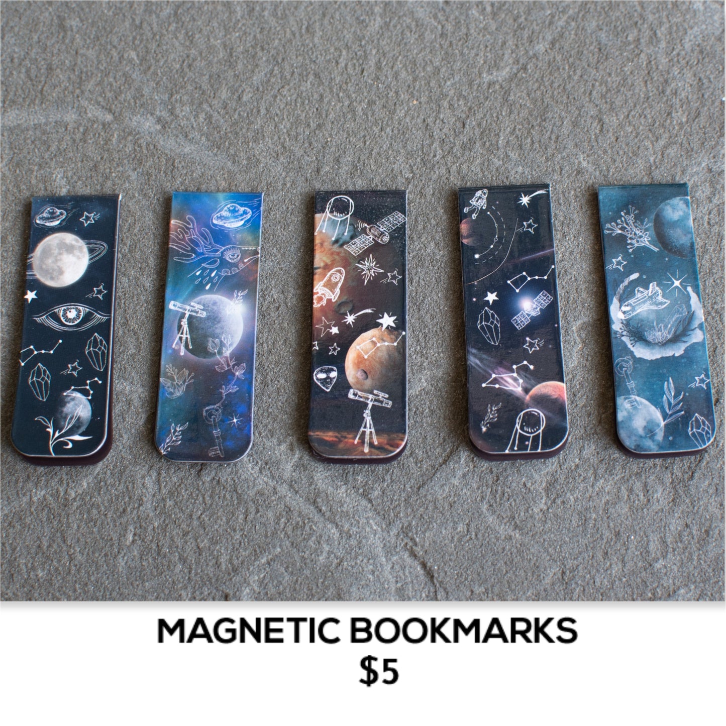 MAGNETIC BOOKMARKS - SPACE