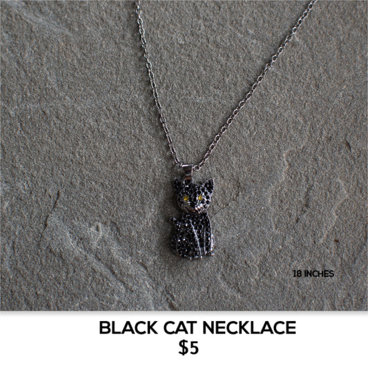 BLACK CAT NECKLACE