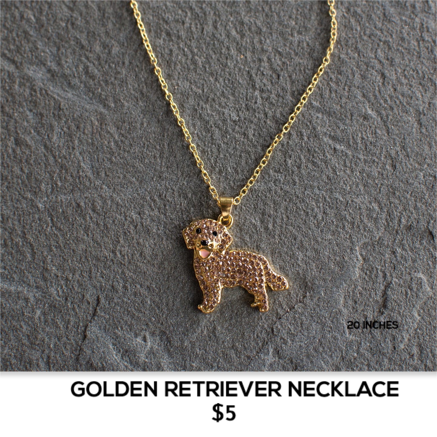 GOLDEN RETRIEVER DOG NECKLACE