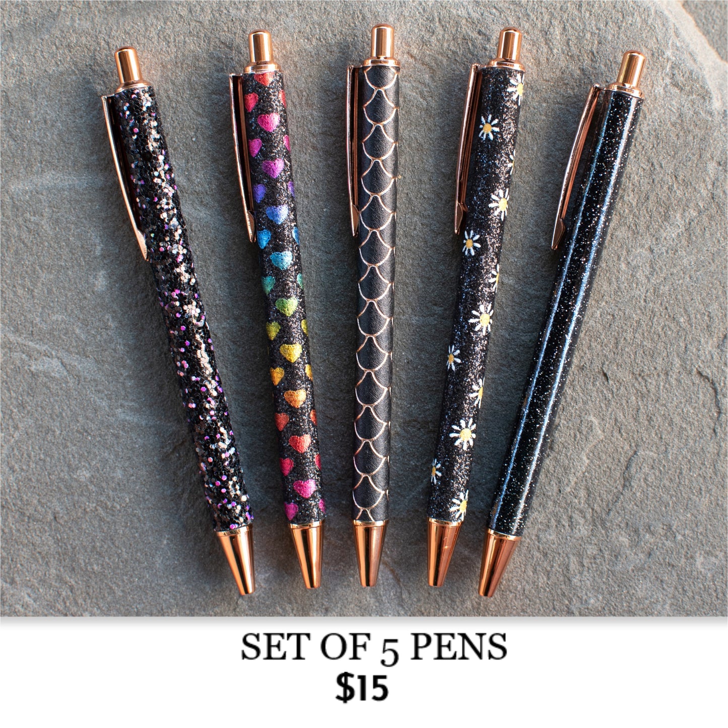 SET OF 5 PENS