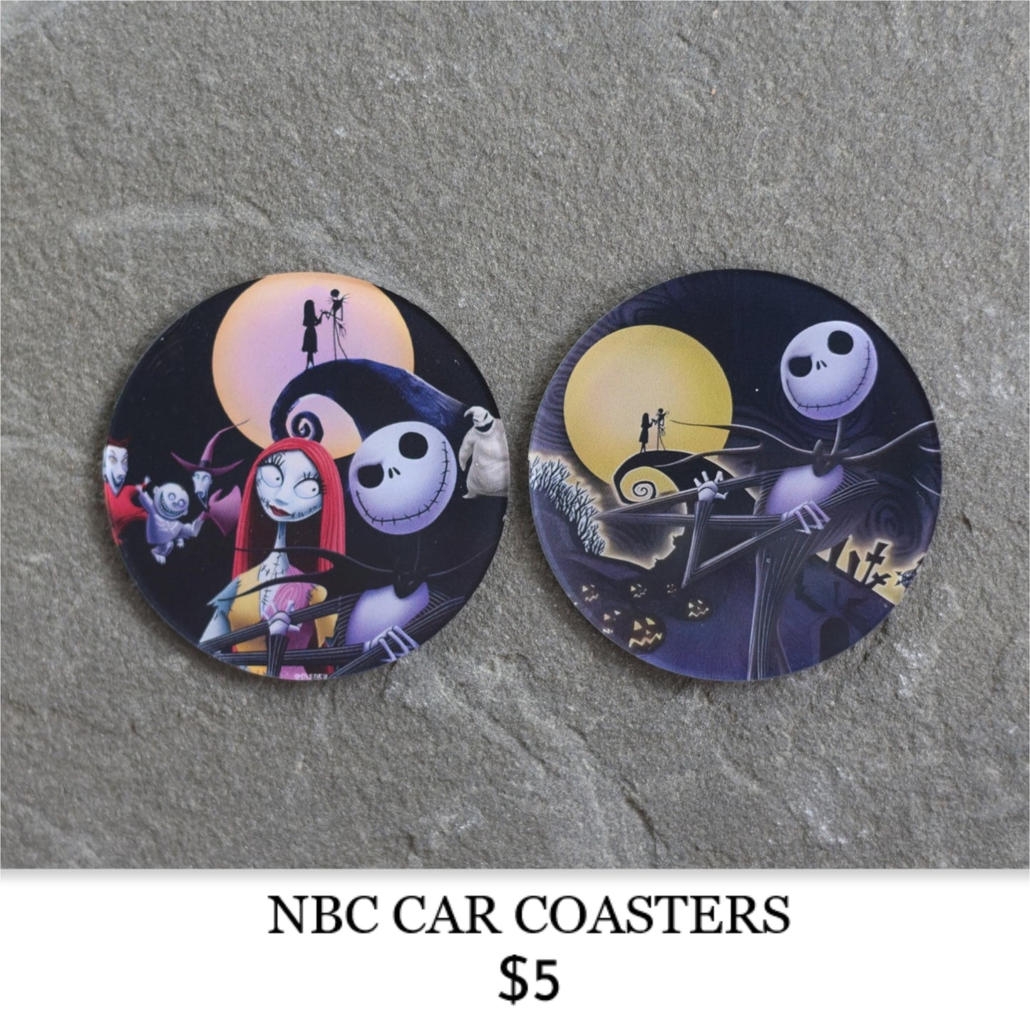 NBC CAR COASTERS - HALLOWEEN