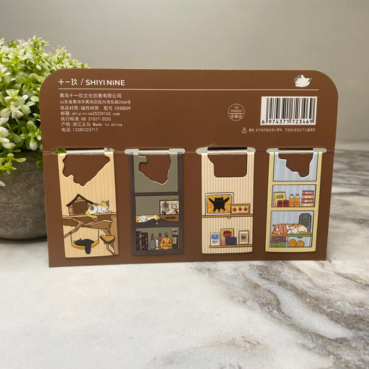 Bookmark - Magnetic, Cat World Cabin