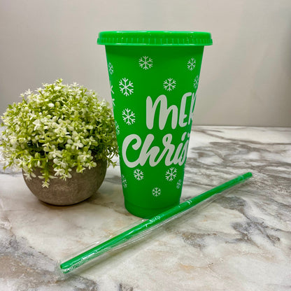 Plastic Tumbler - Christmas - Green #5