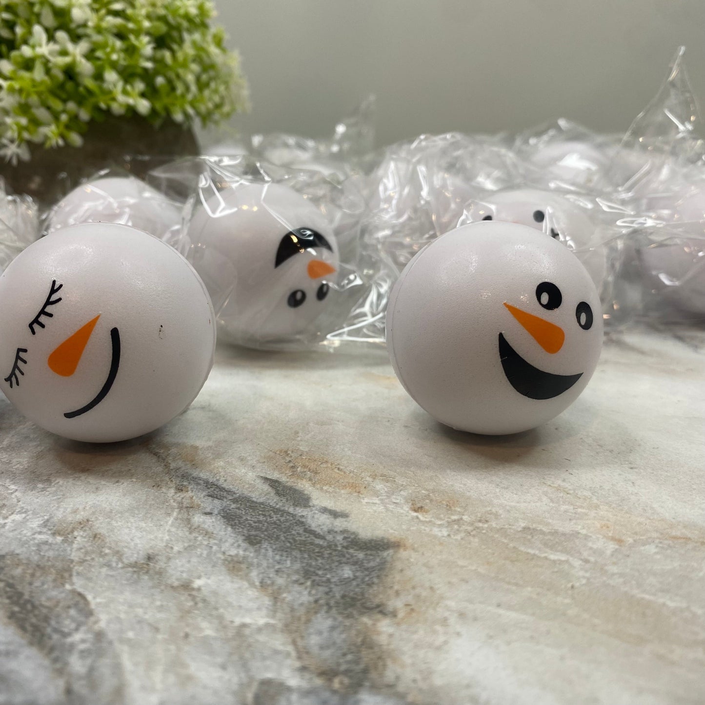 Stress Balls - Christmas - Snowmen Faces