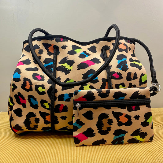 Neoprene Tote - Rainbow Animal