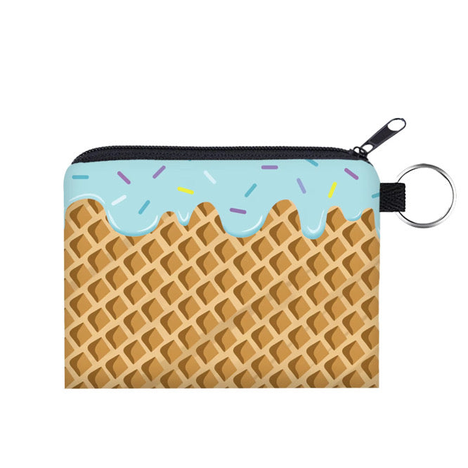 Mini Pouch - Ice Cream Cone Blue - PREORDER