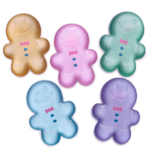 Super Duper Sugar Squisher Toy - Gingerbread Man - Blue