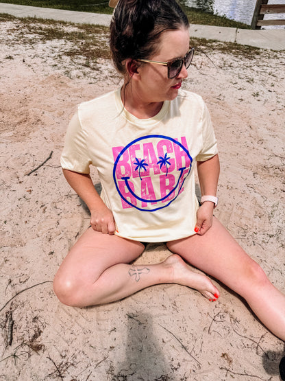 Beach Babe Summer Neon Graphic Tee