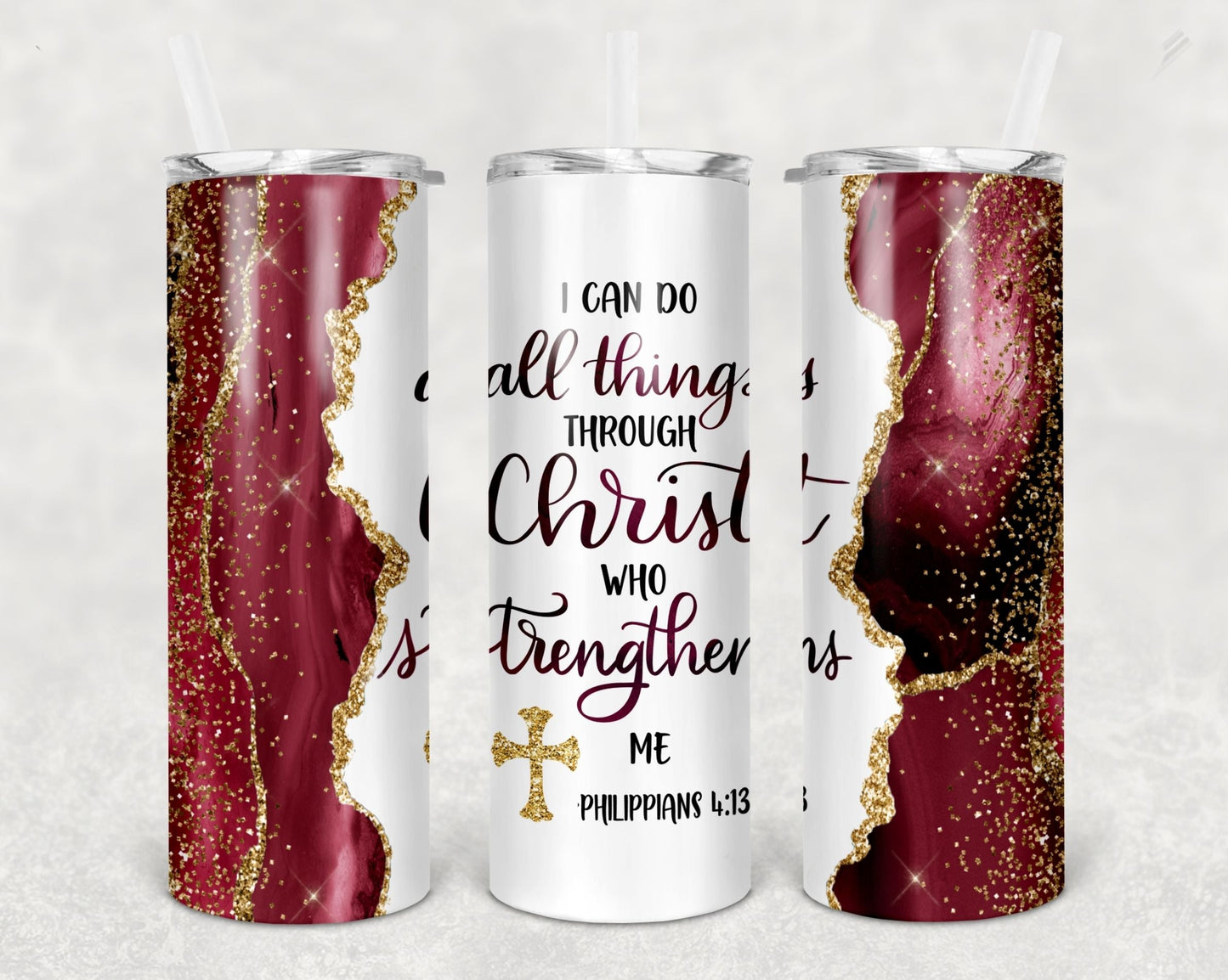 All things through Christ Tumbler