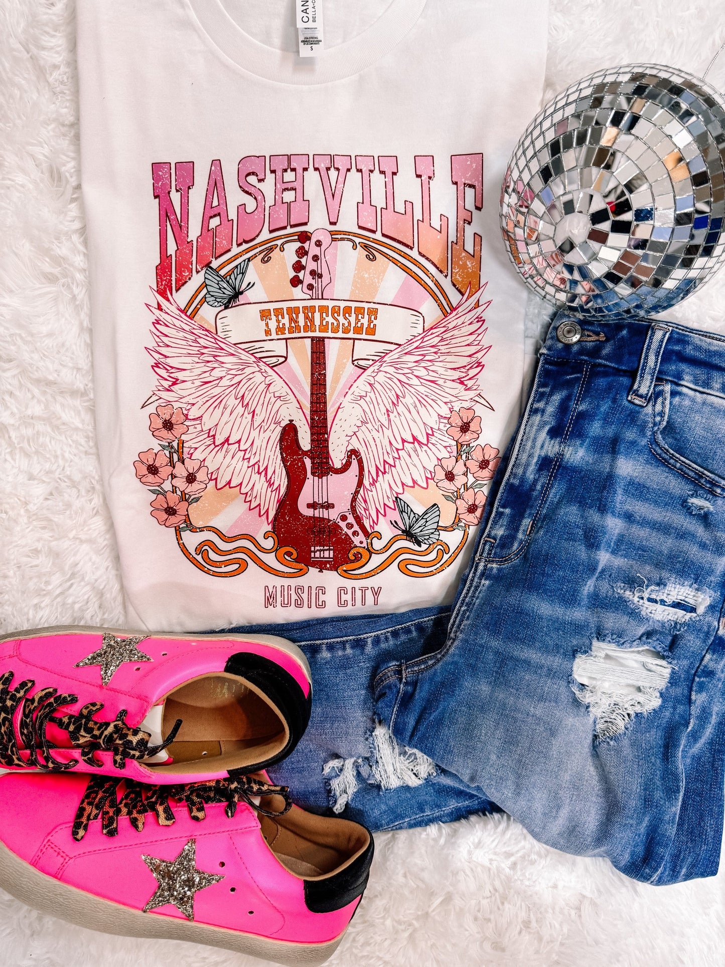 Nashville Music City Graphic Tee