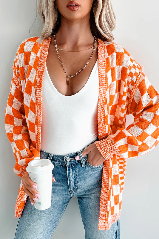 Checkered Cardigan *multiple colors* FB