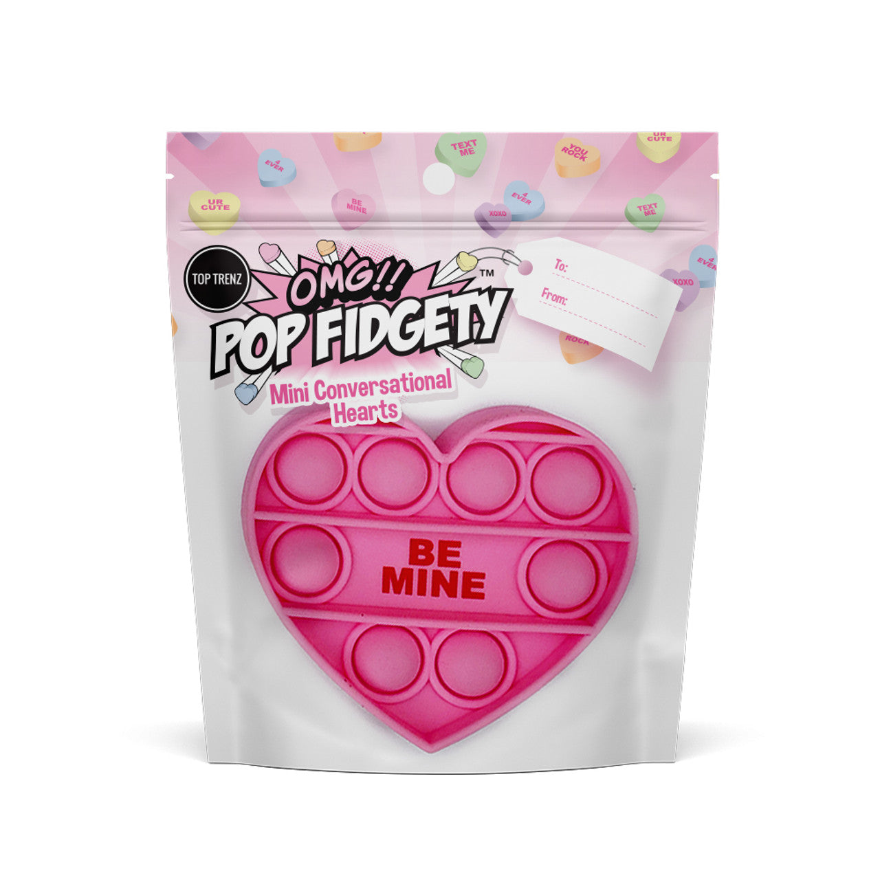 OMG! Pop Fidgety Toys - Mini Conversation Hearts