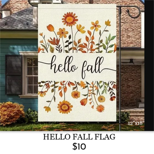 HELLO FALL FLAG