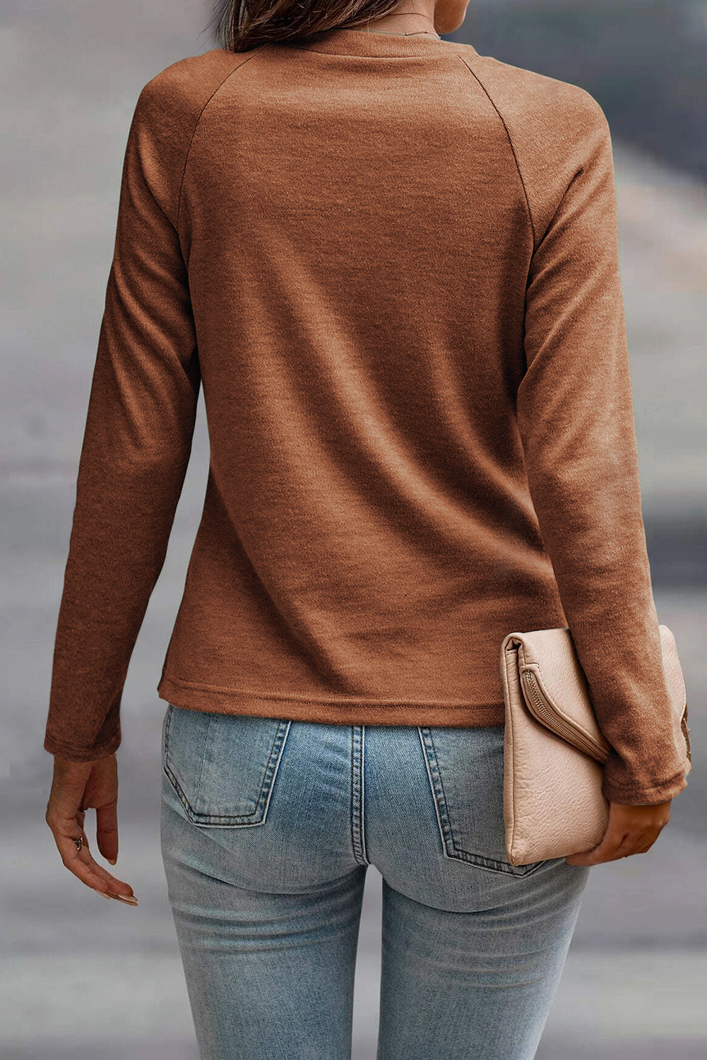 Seam Detail Raglan Top FB