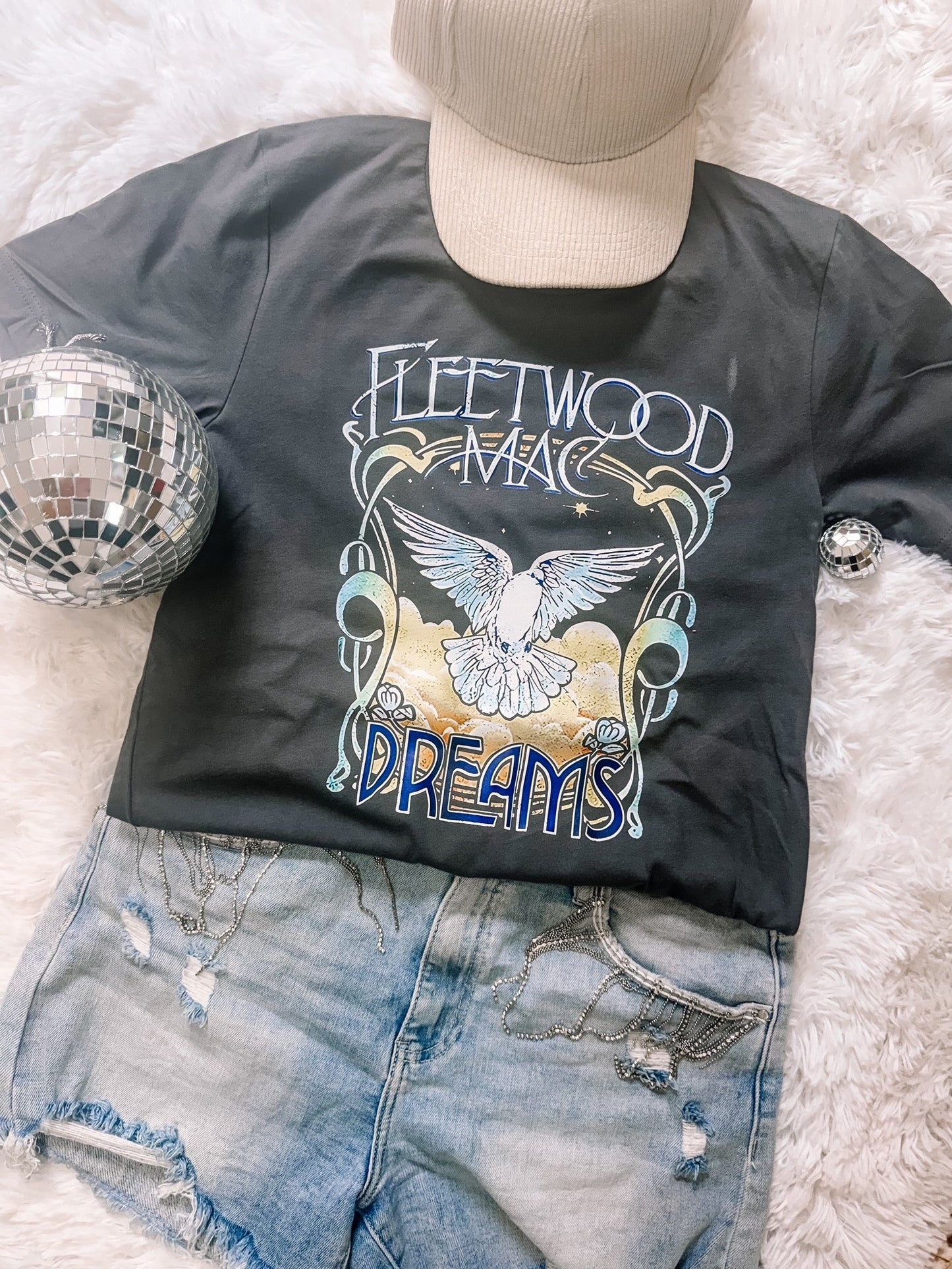 Charcoal Fleetwood Dreams Graphic Tee