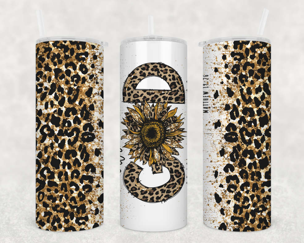 GOD sunflower Tumbler