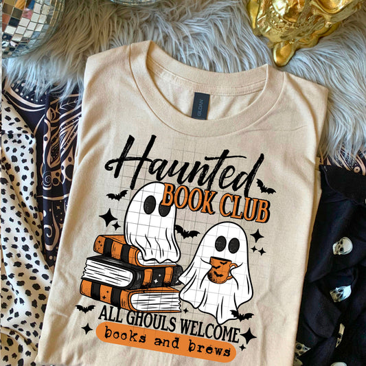 BATCH 116-HAUNTED BOOKS TEE
