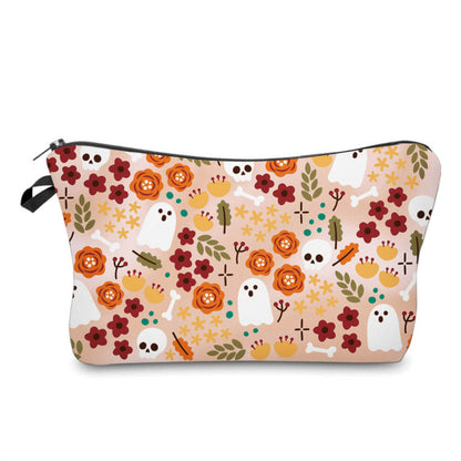 Pouch & Sticky Note Set - Floral Ghost