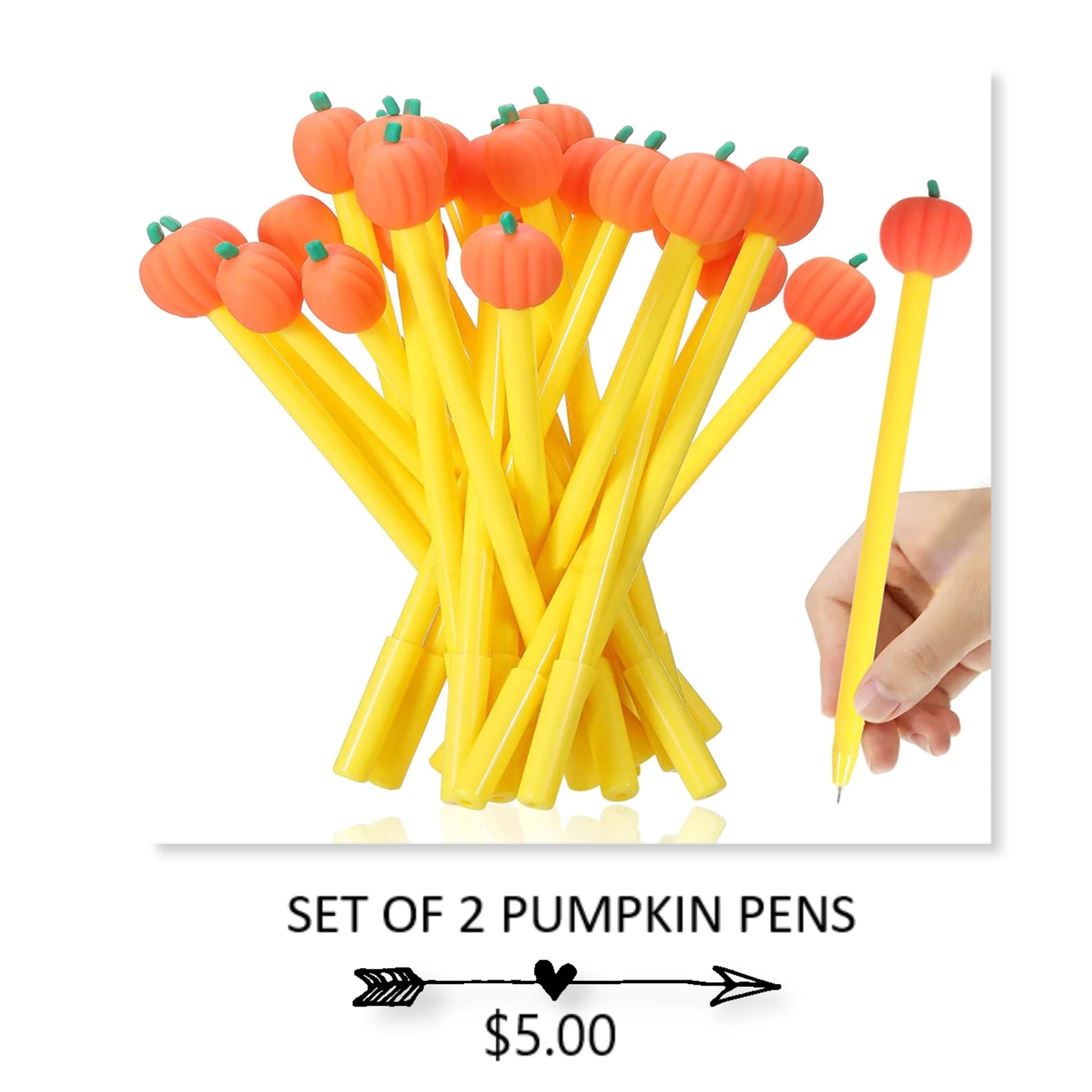 SET OF 2 PUMPKIN PENS